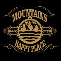 Mountains Are My Happy Place Kids Hoodie