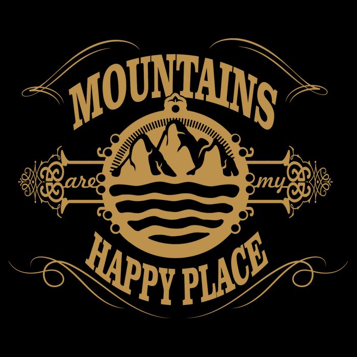 Mountains Are My Happy Place Kids Hoodie