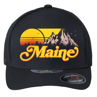 Mountains In Maine Flexfit Unipanel Trucker Cap