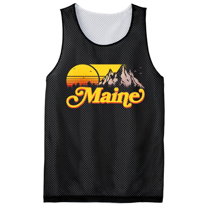 Mountains In Maine Mesh Reversible Basketball Jersey Tank