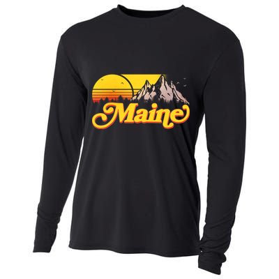 Mountains In Maine Cooling Performance Long Sleeve Crew