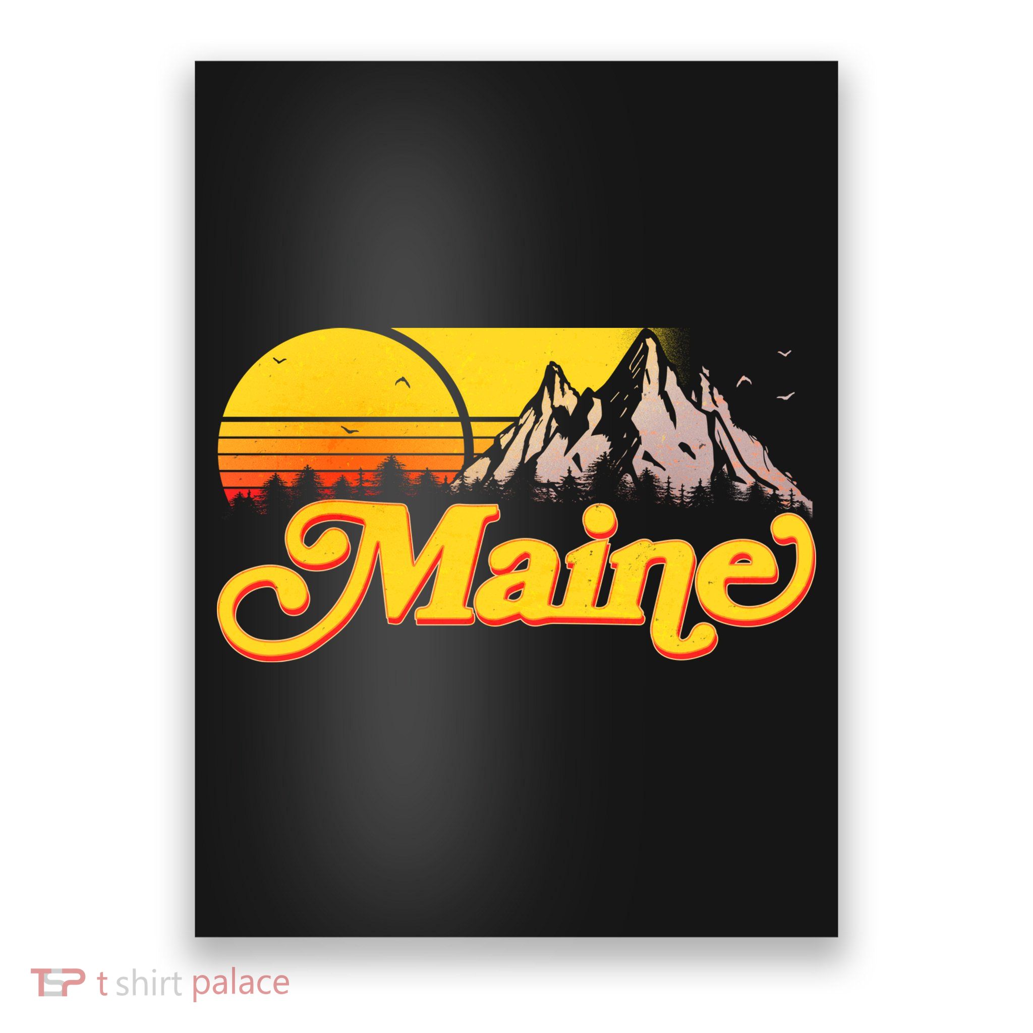 Mountains In Maine Poster