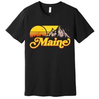 Mountains In Maine Premium T-Shirt