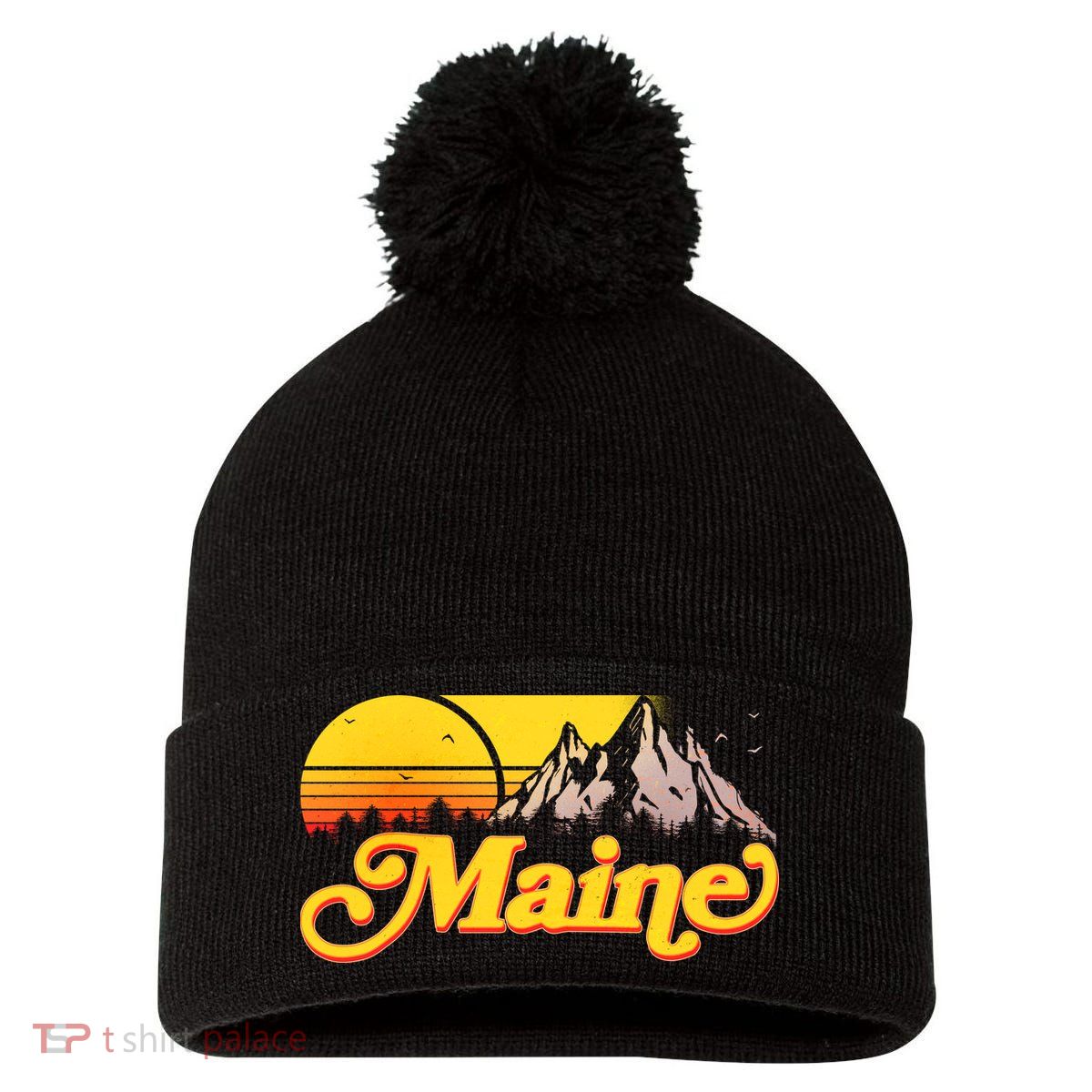 Mountains In Maine Pom Pom 12in Knit Beanie