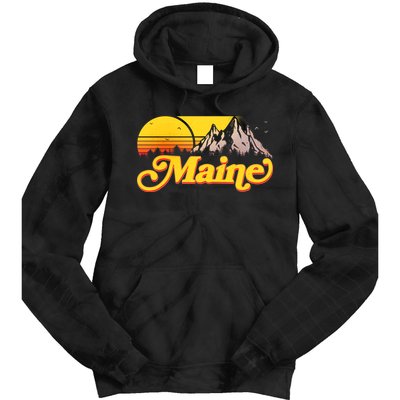 Mountains In Maine Tie Dye Hoodie