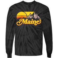 Mountains In Maine Tie-Dye Long Sleeve Shirt