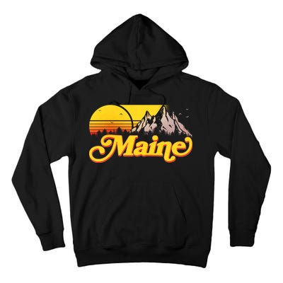 Mountains In Maine Tall Hoodie