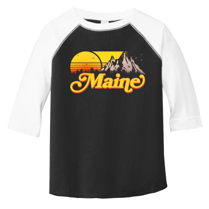 Mountains In Maine Toddler Fine Jersey T-Shirt