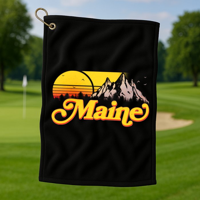 Mountains In Maine Golf Towel