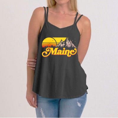 Mountains In Maine Women's Strappy Tank