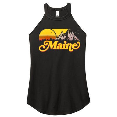 Mountains In Maine Women’s Perfect Tri Rocker Tank