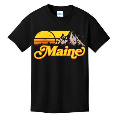 Mountains In Maine Kids T-Shirt