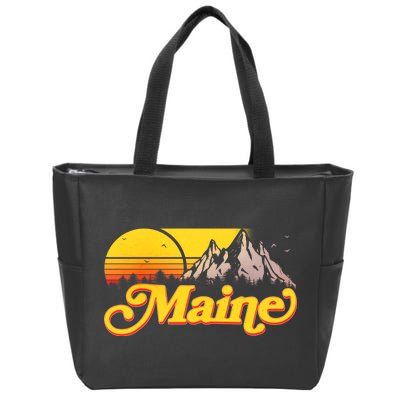 Mountains In Maine Zip Tote Bag