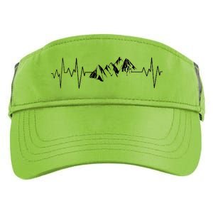 Mountains In My Heartbeat Pulse  Adult Drive Performance Visor