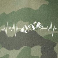 Mountains In My Heartbeat Pulse  Legacy Tie Dye Trucker Hat