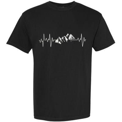 Mountains In My Heartbeat Pulse  Garment-Dyed Heavyweight T-Shirt