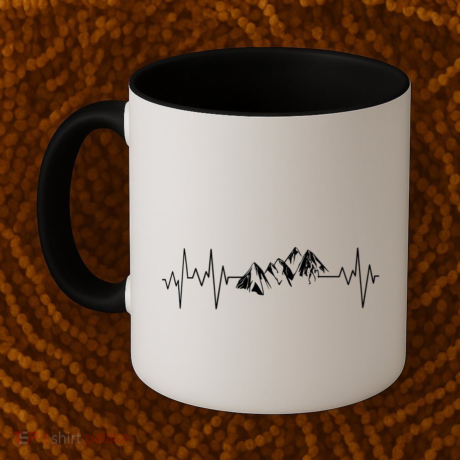 Mountains In My Heartbeat Pulse  Mug