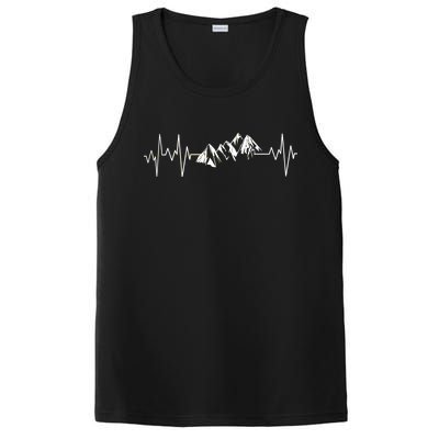 Mountains In My Heartbeat Pulse  PosiCharge Competitor Tank