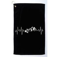 Mountains In My Heartbeat Pulse  Golf Towel