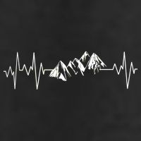 Mountains In My Heartbeat Pulse  Golf Towel
