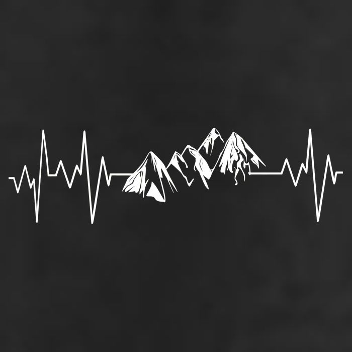 Mountains In My Heartbeat Pulse  Golf Towel