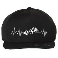 Mountains In My Heartbeat Pulse  Wool Snapback Cap