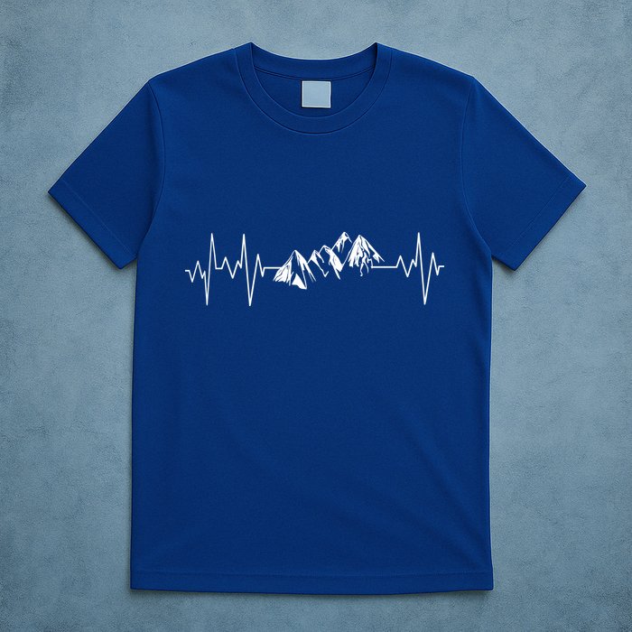 Mountains In My Heartbeat Pulse  T-Shirt