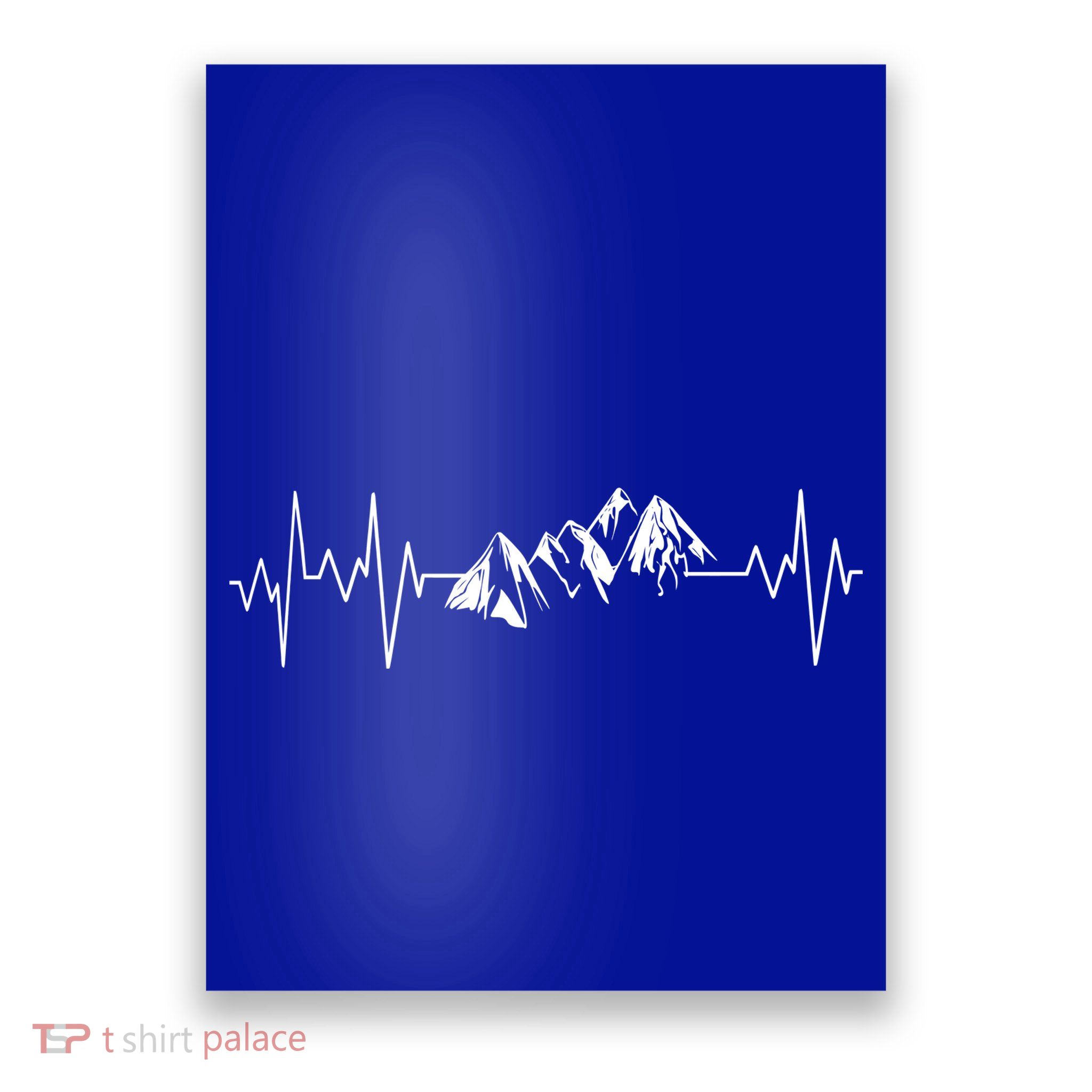 Mountains In My Heartbeat Pulse  Poster