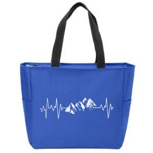 Mountains In My Heartbeat Pulse  Zip Tote Bag