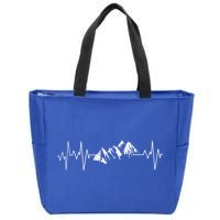 Mountains In My Heartbeat Pulse  Zip Tote Bag