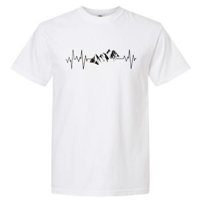 Mountains In My Heartbeat Pulse  Garment-Dyed Heavyweight T-Shirt