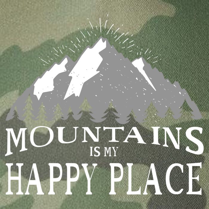 Mountains Is My Happy Place Legacy Tie Dye Trucker Hat