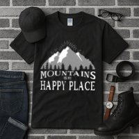 Mountains Is My Happy Place Tall T-Shirt