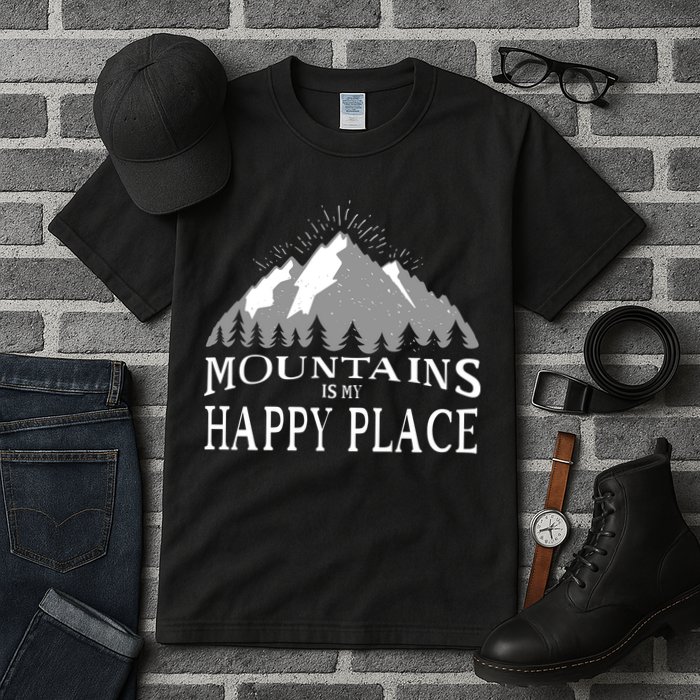 Mountains Is My Happy Place Tall T-Shirt