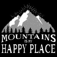 Mountains Is My Happy Place Tall T-Shirt