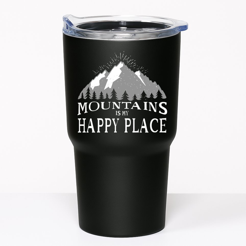 Mountains Is My Happy Place Tumbler