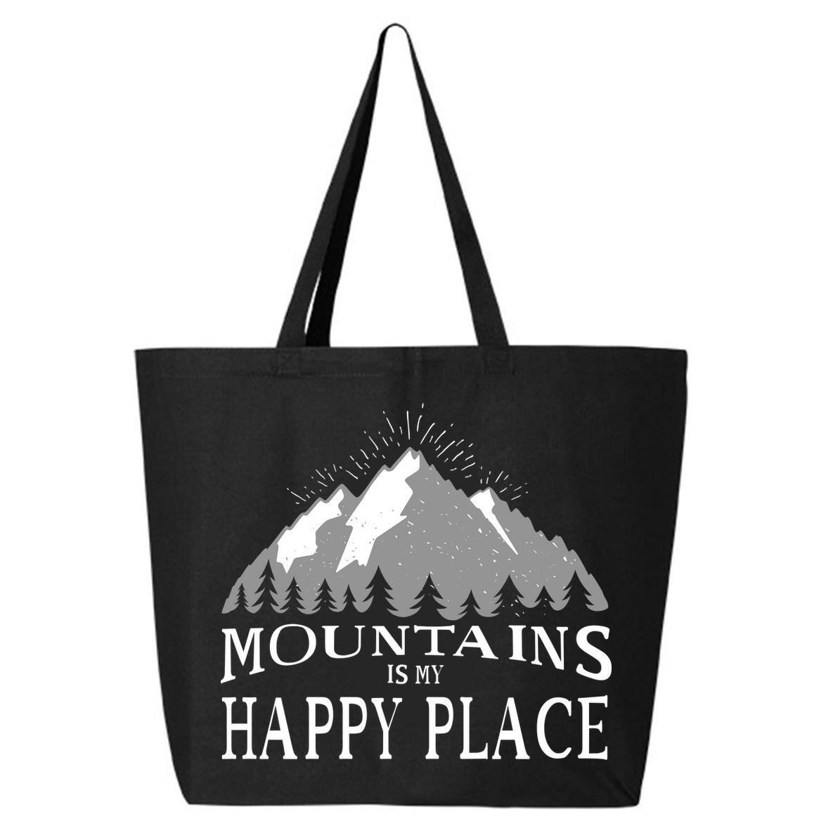Mountains Is My Happy Place 25L Jumbo Tote