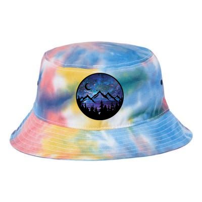 Mountains Star Night Sky Tie Dye Newport Bucket Hat