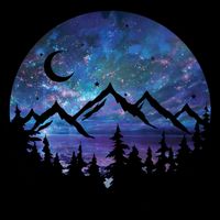Mountains Star Night Sky Impact Tech Backpack