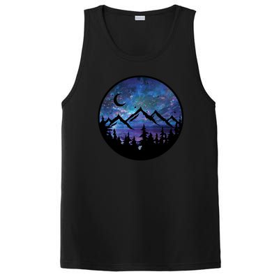 Mountains Star Night Sky PosiCharge Competitor Tank