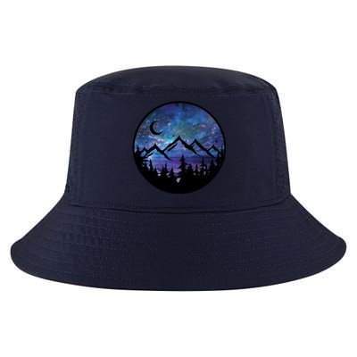 Mountains Star Night Sky Cool Comfort Performance Bucket Hat