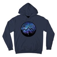 Mountains Star Night Sky Hoodie