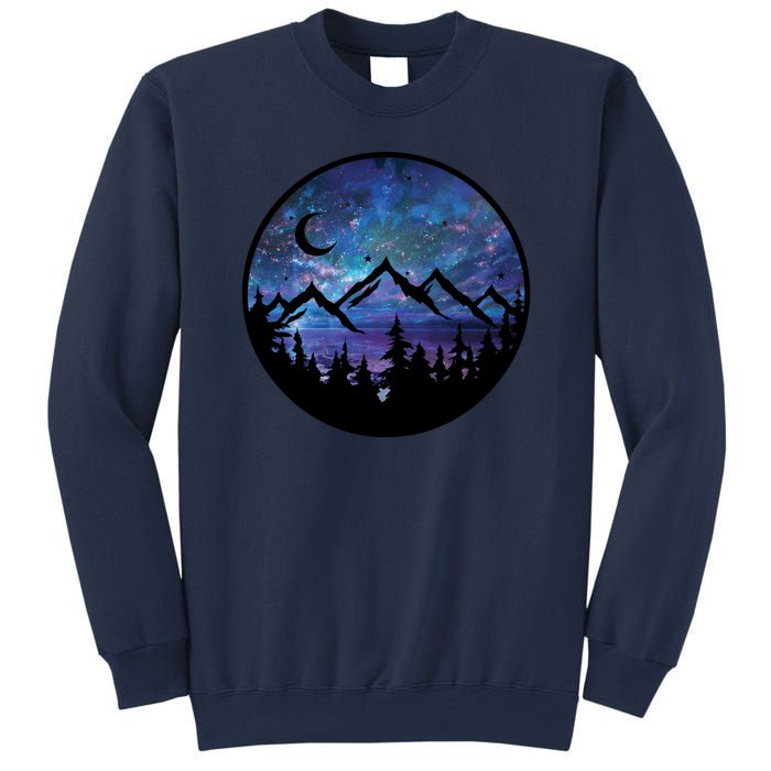 Mountains Star Night Sky Sweatshirt