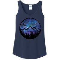 Mountains Star Night Sky Ladies Essential Tank