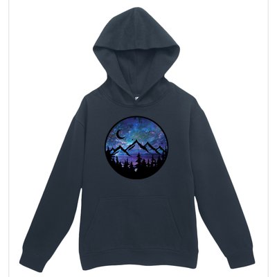 Mountains Star Night Sky Urban Pullover Hoodie