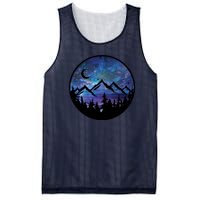 Mountains Star Night Sky Mesh Reversible Basketball Jersey Tank