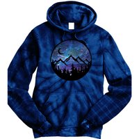 Mountains Star Night Sky Tie Dye Hoodie