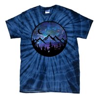 Mountains Star Night Sky Tie-Dye T-Shirt