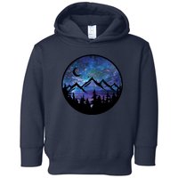 Mountains Star Night Sky Toddler Hoodie