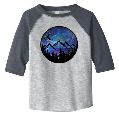 Mountains Star Night Sky Toddler Fine Jersey T-Shirt